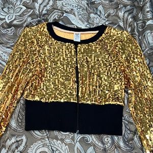 Sequins crop jacket
